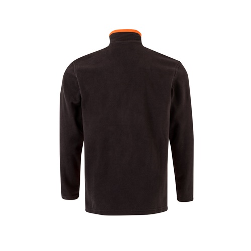 black VL GERAS. Chaqueta polar bicolor (220g/m²) en poliéster (100%)