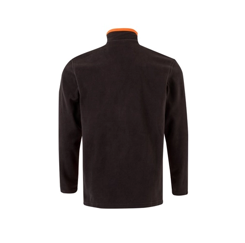 black VL GERAS. Chaqueta polar bicolor (220g/m²) en poliéster (100%)