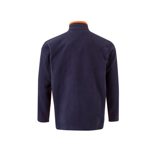 azul marino VL GERAS. Chaqueta polar bicolor (220g/m²) en poliéster (100%)