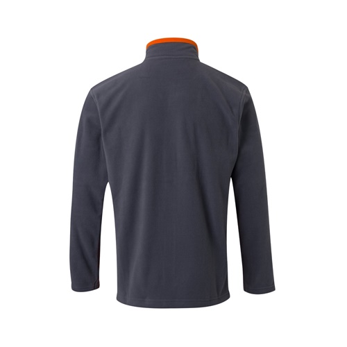 gray VL GERAS. Chaqueta polar bicolor (220g/m²) en poliéster (100%)