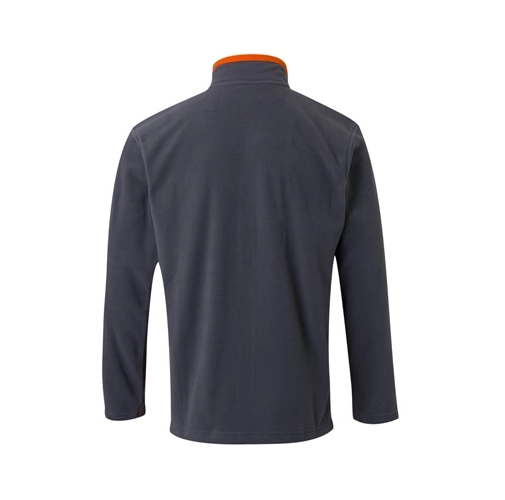 gray VL GERAS. Chaqueta polar bicolor (220g/m²) en poliéster (100%)