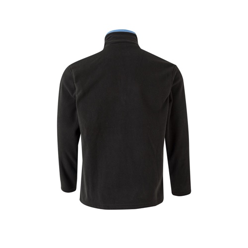 black VL GERAS. Chaqueta polar bicolor (220g/m²) en poliéster (100%)