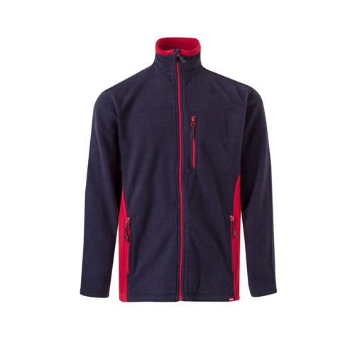 azul marino VL GERAS. Chaqueta polar bicolor (220g/m²) en poliéster (100%)