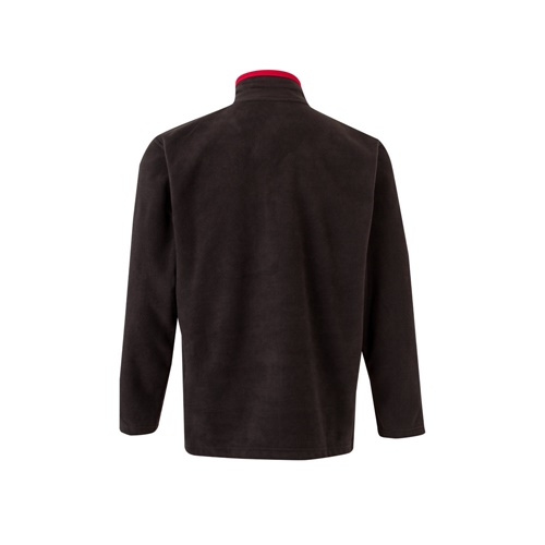 black VL GERAS. Chaqueta polar bicolor (220g/m²) en poliéster (100%)