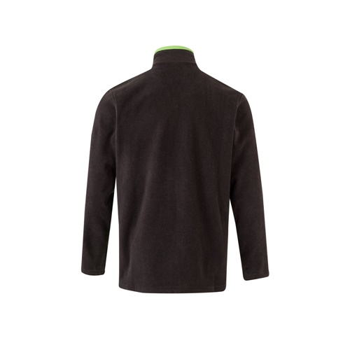 black VL GERAS. Chaqueta polar bicolor (220g/m²) en poliéster (100%)