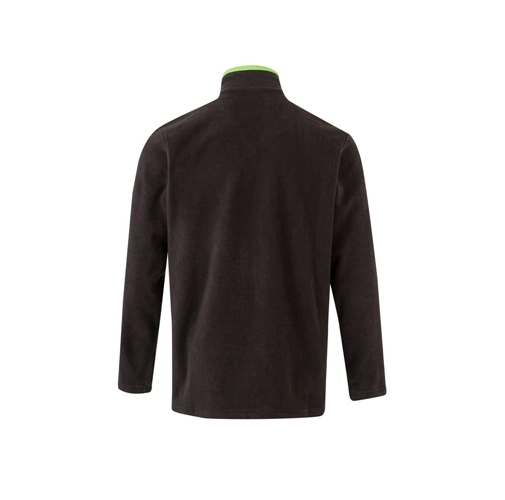 black VL GERAS. Chaqueta polar bicolor (220g/m²) en poliéster (100%)