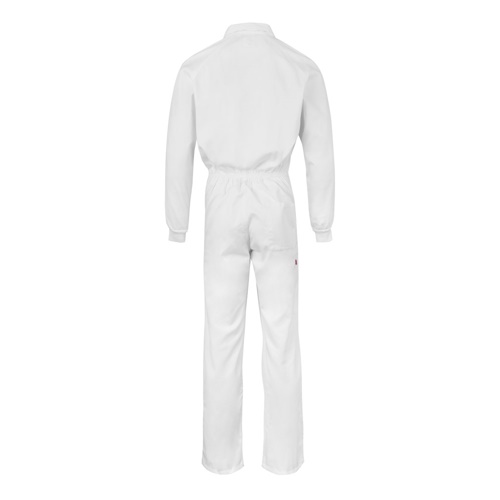 white VL YAMA. Mono de sarga (200g/m²), en algodón (35%) y poliéster (65%)