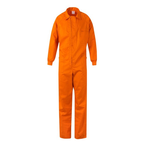 orange VL YAMA. Mono de sarga (200g/m²), en algodón (35%) y poliéster (65%)
