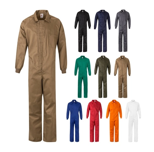 VL YAMA. Mono de sarga (200g/m²), en algodón (35%) y poliéster (65%)