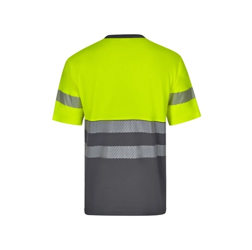 gray VL BASTET. Camiseta de piqué bicolor (150g/m²), en algodón (55%) y poliéster (45%)