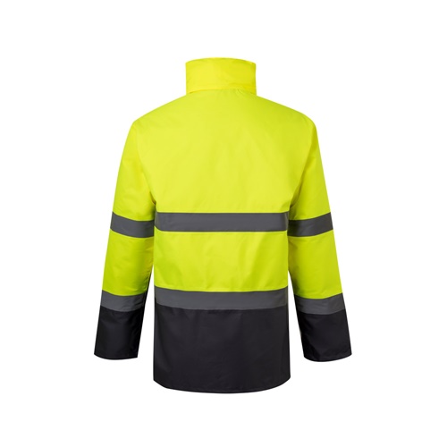 gray VL THEMIS LARGE. Parka bicolor (190g/m²), en poliéster (100%), con revestimiento de PU
