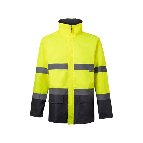 gray VL THEMIS LARGE. Parka bicolor (190g/m²), en poliéster (100%), con revestimiento de PU