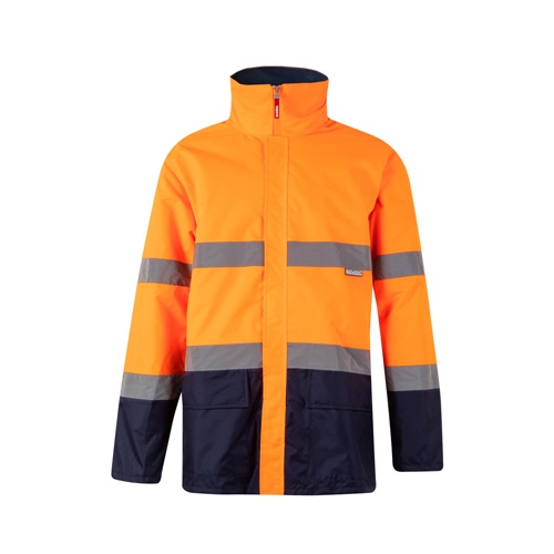 azul marino VL THEMIS LARGE. Parka bicolor (190g/m²), en poliéster (100%), con revestimiento de PU