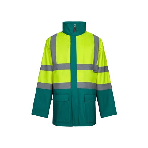 green VL JUNO. Parka 4 en 1 bicolor (180g/m²), en poliéster (100%) con revestimiento de PU