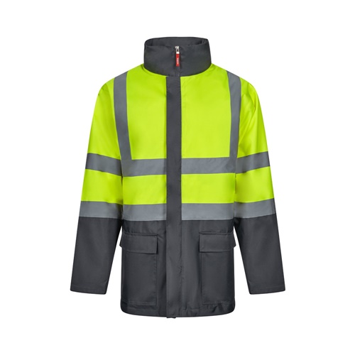 gray VL JUNO LARGE. Parka 4 en 1 bicolor (180g/m²), en poliéster (100%) con revestimiento de PU