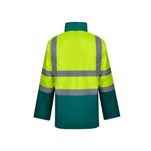 green VL JUNO LARGE. Parka 4 en 1 bicolor (180g/m²), en poliéster (100%) con revestimiento de PU
