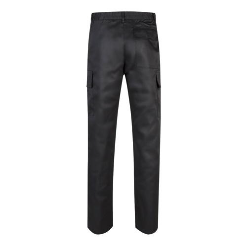 black VL AINE. Pantalón multibolsillos de sarga (190g/m²), en algodón (20%) y poliéster (80%)