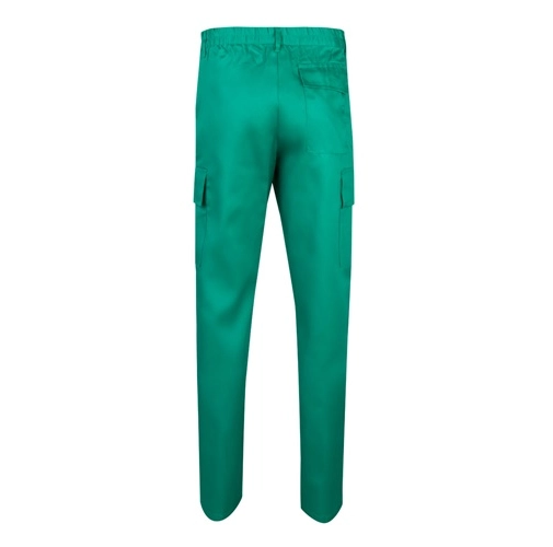 green VL AINE. Pantalón multibolsillos de sarga (190g/m²), en algodón (20%) y poliéster (80%)
