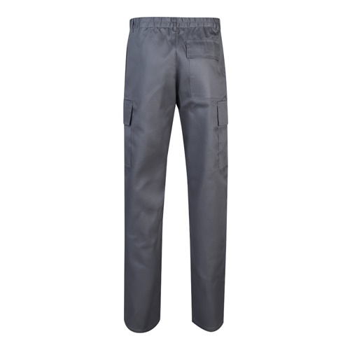 gray VL AINE. Pantalón multibolsillos de sarga (190g/m²), en algodón (20%) y poliéster (80%)
