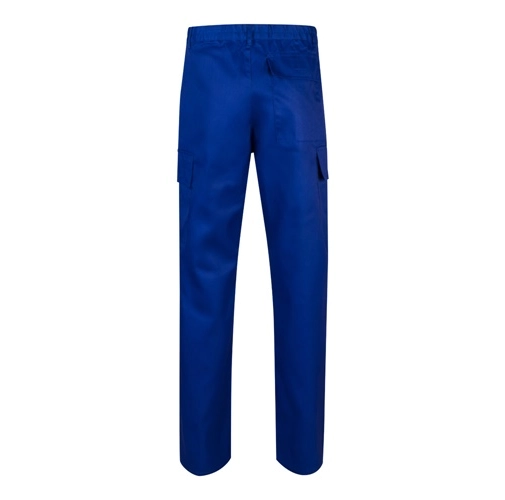 azul royal VL AINE. Pantalón multibolsillos de sarga (190g/m²), en algodón (20%) y poliéster (80%)