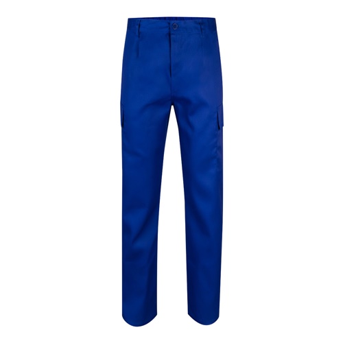 azul royal VL AINE. Pantalón multibolsillos de sarga (190g/m²), en algodón (20%) y poliéster (80%)