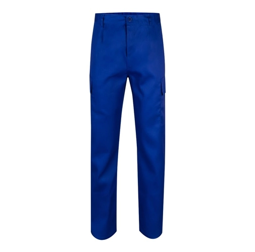 azul royal VL AINE. Pantalón multibolsillos de sarga (190g/m²), en algodón (20%) y poliéster (80%)