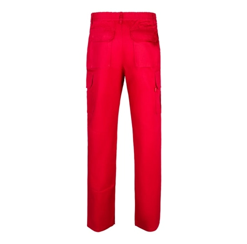 red VL MABON. Pantalón multibolsillos de sarga (200g/m²), en algodón (35%) y poliéster (65%)