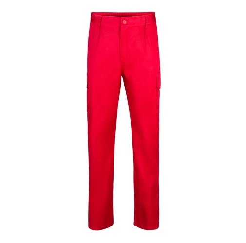 red VL MABON. Pantalón multibolsillos de sarga (200g/m²), en algodón (35%) y poliéster (65%)
