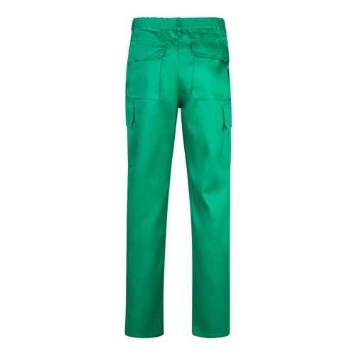 green VL MABON. Pantalón multibolsillos de sarga (200g/m²), en algodón (35%) y poliéster (65%)