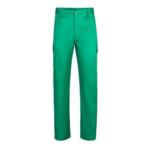 green VL MABON. Pantalón multibolsillos de sarga (200g/m²), en algodón (35%) y poliéster (65%)