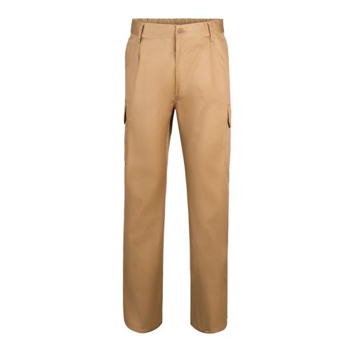 natural VL MABON. Pantalón multibolsillos de sarga (200g/m²), en algodón (35%) y poliéster (65%)