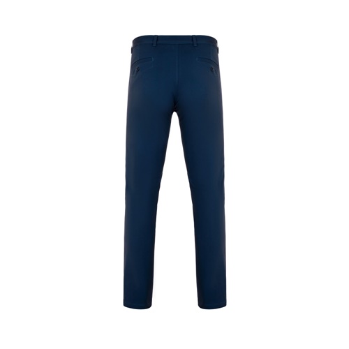 azul marino VL VISHNU. Pantalón chino unisex elástico (260g/m²), en algodón (98%) y elastano (2%)