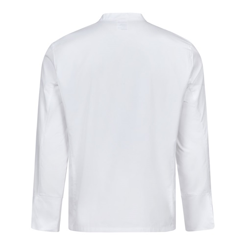 white VL KALI. Chaqueta de cocina de manga larga (175g/m²), en algodón (35%) y poliéster (65%)