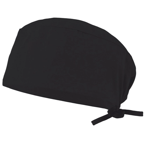 black VL ENLIL. Gorro sanitario de sarga (190g/m²), en algodón (35%) y poliéster (65%)
