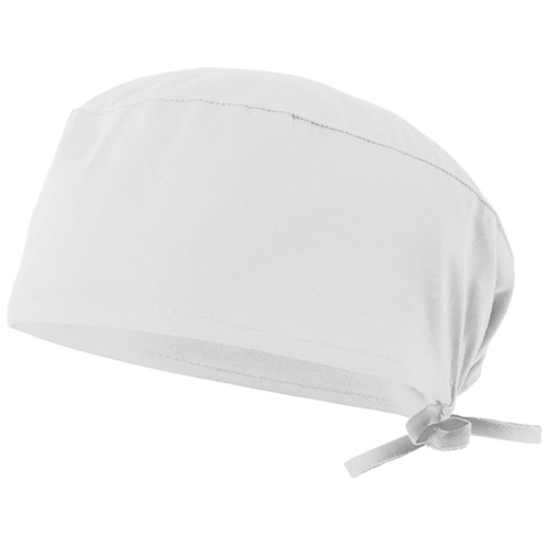 white VL ENLIL. Gorro sanitario de sarga (190g/m²), en algodón (35%) y poliéster (65%)