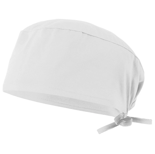 white VL ENLIL. Gorro sanitario de sarga (190g/m²), en algodón (35%) y poliéster (65%)