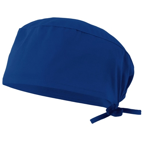 azul royal VL ENLIL. Gorro sanitario de sarga (190g/m²), en algodón (35%) y poliéster (65%)