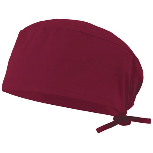burdeos VL ENLIL. Gorro sanitario de sarga (190g/m²), en algodón (35%) y poliéster (65%)