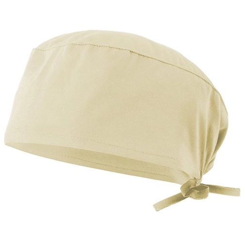 amarillo pastel VL ENLIL. Gorro sanitario de sarga (190g/m²), en algodón (35%) y poliéster (65%)