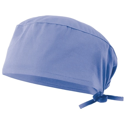 azul pastel VL ENLIL. Gorro sanitario de sarga (190g/m²), en algodón (35%) y poliéster (65%)
