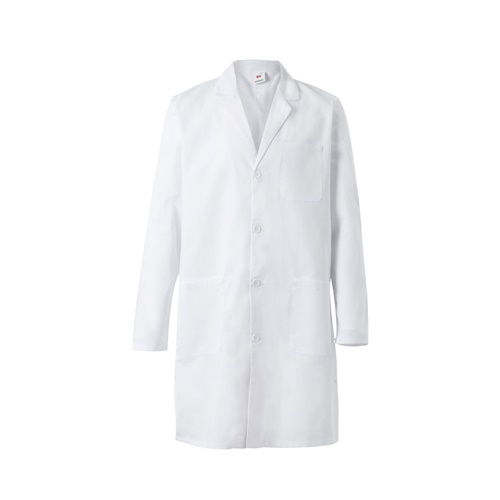 white VL OGUN. Blusa de sarga (180g/m²), en algodón (20%) y poliéster (80%)