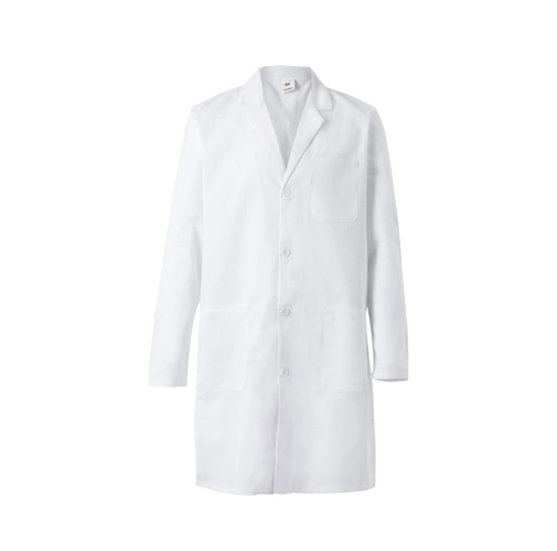 white VL OGUN. Blusa de sarga (180g/m²), en algodón (20%) y poliéster (80%)