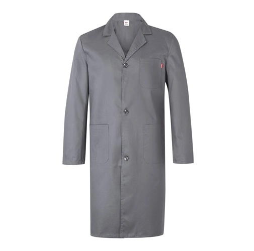 gray VL DANU. Blusa de sarga (175g/m²), en algodón (35%) y poliéster (65%)