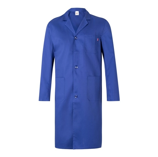 azul royal VL DANU. Blusa de sarga (175g/m²), en algodón (35%) y poliéster (65%)