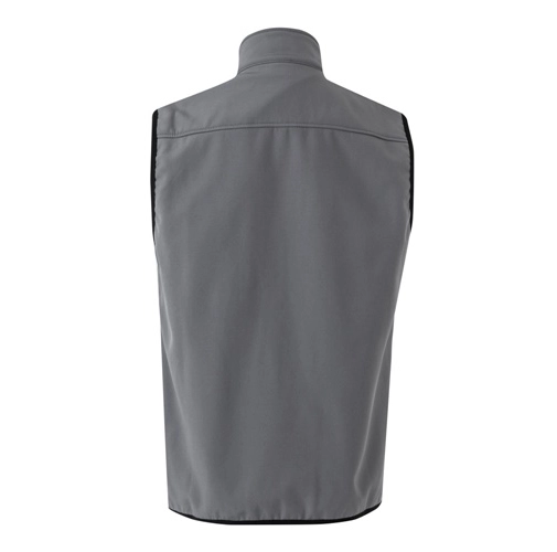 gray VL VARUNA. Chaleco soft shell (280g/m²), con forro polar, en poliéster (94%) y elastano (6%)