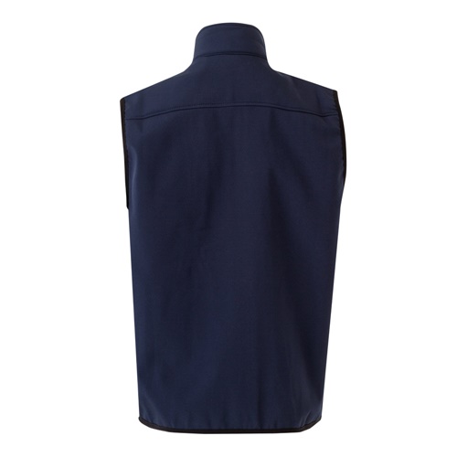 azul marino VL VARUNA. Chaleco soft shell (280g/m²), con forro polar, en poliéster (94%) y elastano (6%)