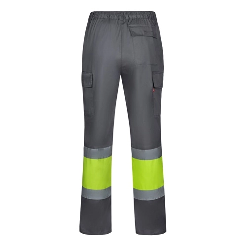gray VL ARTEMIS. Two-colour twill trousers (190g/m²), made of cotton (20%) and polyester (80%)