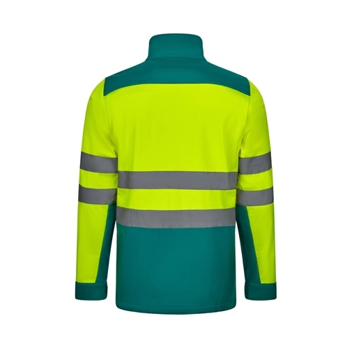 VL HESTIA. Chaqueta soft shell bicolor (280 g/m²), con forro polar y membrana de TPU, en poliéster (96%) y elastano (4%)