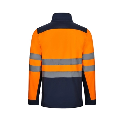 VL HESTIA. Chaqueta soft shell bicolor (280 g/m²), con forro polar y membrana de TPU, en poliéster (96%) y elastano (4%)