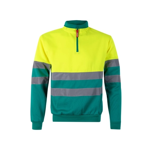 VL THOR LARGE. Sudadera bicolor (300g/m²) en tejido polar de poliéster (100%)